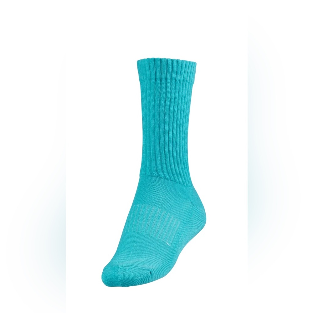 DSG Adult Fashion Crew Socks - 3 Pack Pink, Blue  & Green - Picture 4 of 5